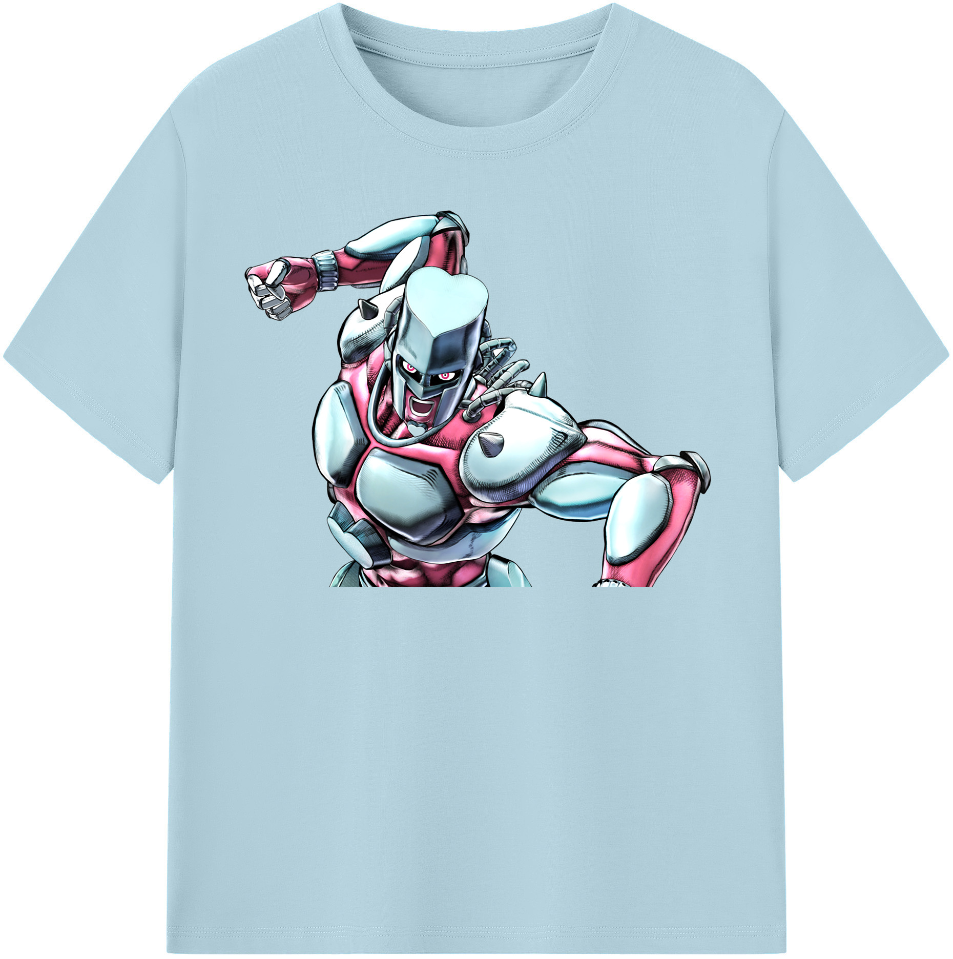 （画像用） ジョジョの奇妙な冒険 ひがしかた じょうすけ JoJo's Bizarre Adventure Higashikata Josuke 綿100％半袖Tシャツ（フロントプリント）